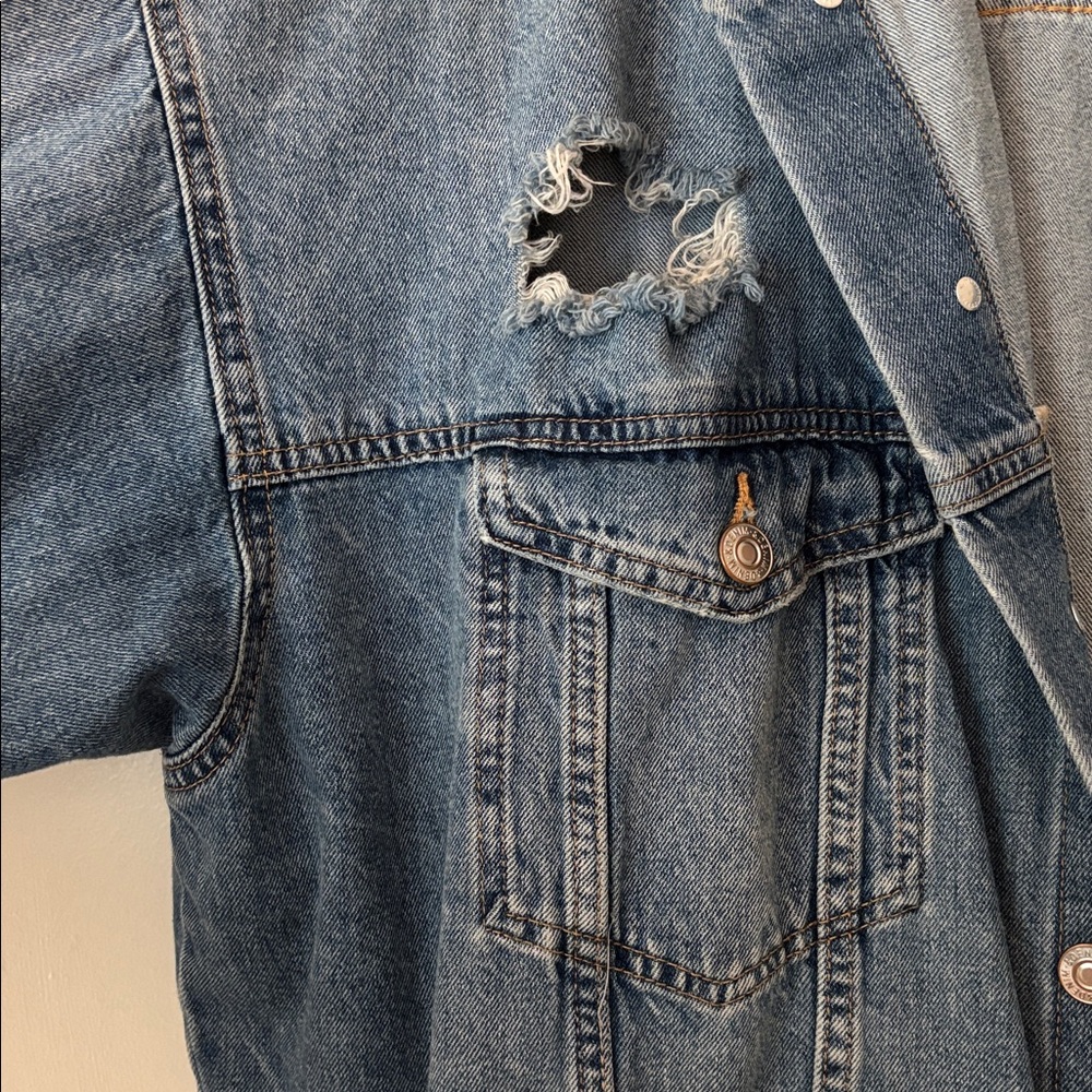 Distressed Denim Jacket - Picture 2 of 3